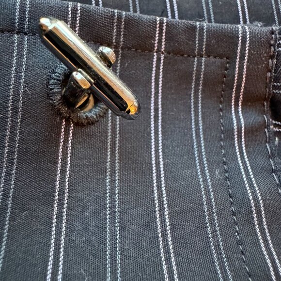 Dolce & Gabbana Mens Luxury Black Striped Long Sleeve Button-Up Shirt 100% Cotto - Picture 8 of 8